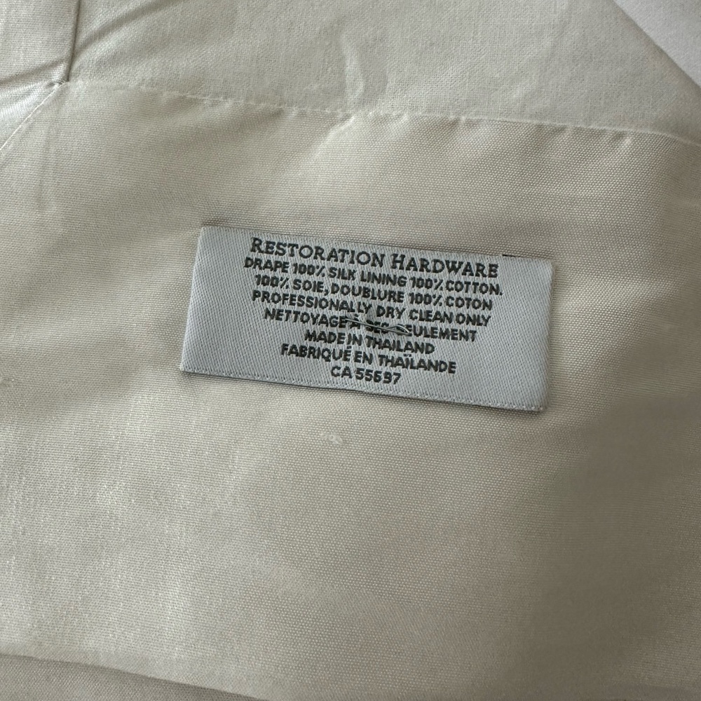 Restoration Hardware Cream Drapes
